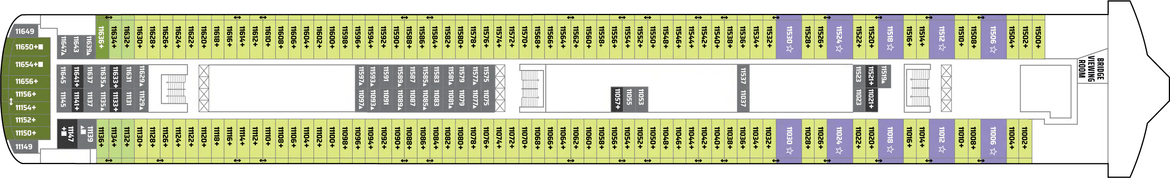 Norwegian Cruise Lines, Norwegian Gem Deck 11.png